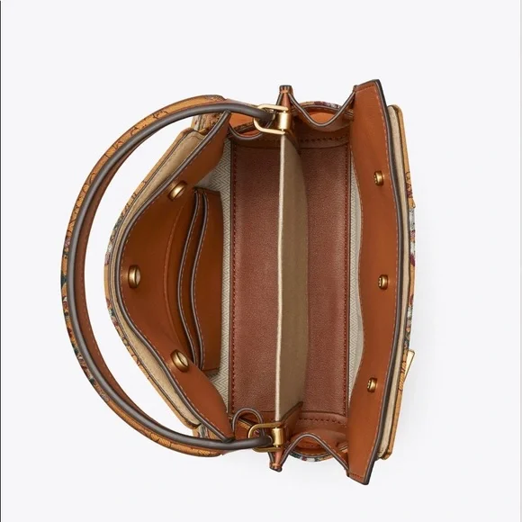 🚫SOLD🚫🌈NEW🏵Tory Burch Lee Radziwill petite double bag/satchel bag/crossbody - Picture 10 of 16